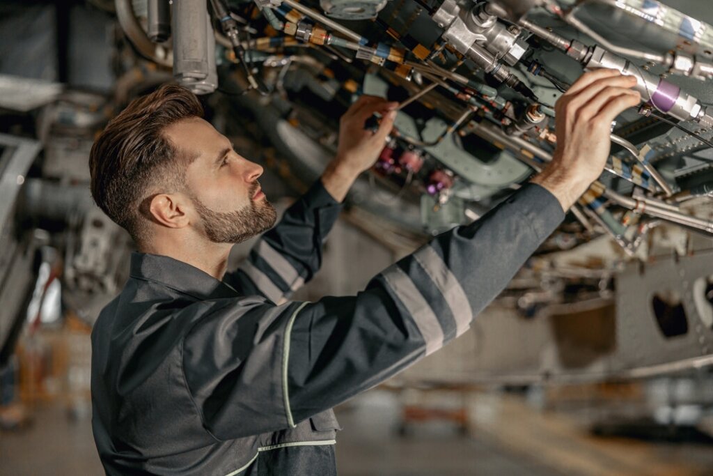 Aviation maintenance redaction.