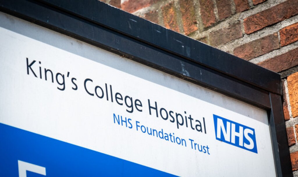 King’s College Hospital signage.