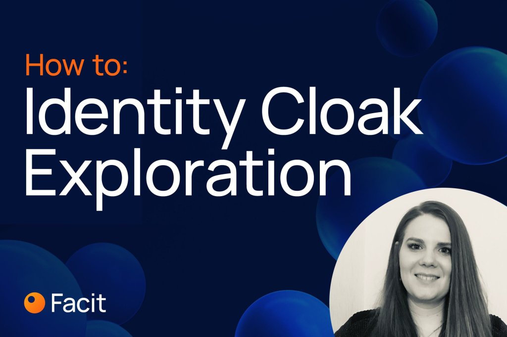 Image with headshot of our Customer Success Manager and title of our webinar How to: Identity Cloak.