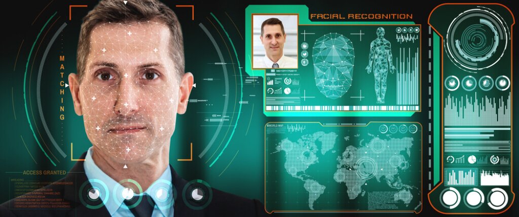 Facial recognition technology.