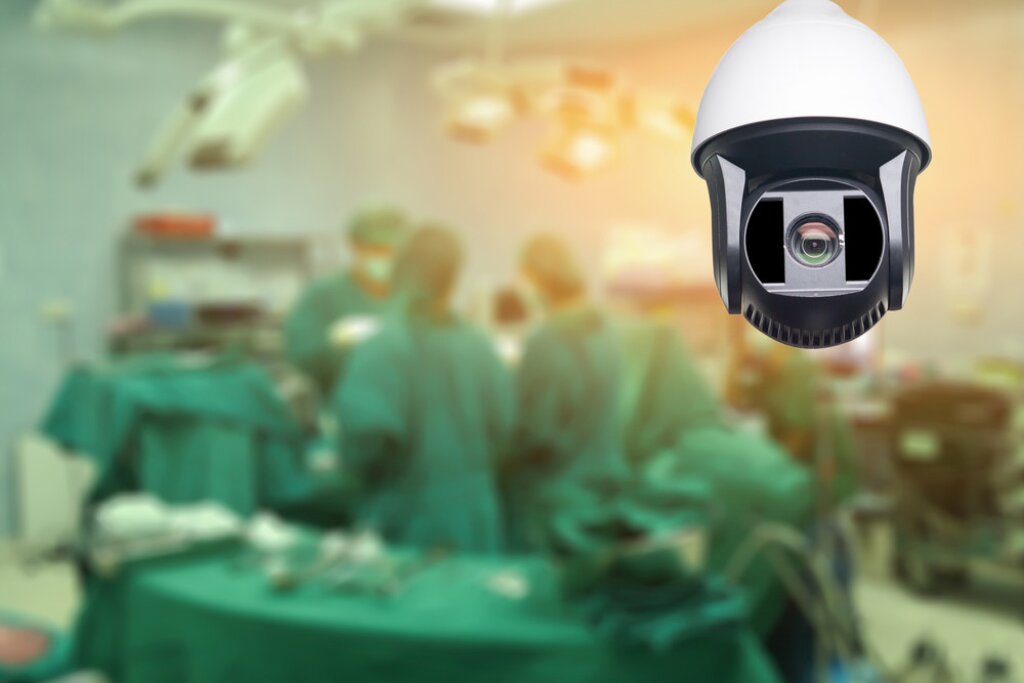 image of CCTV in an operating room.