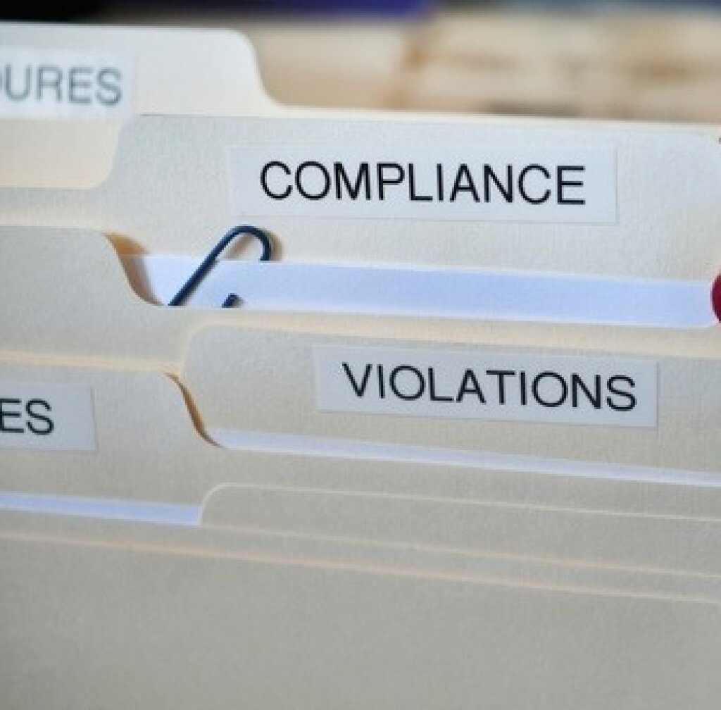 Picture of compliance files.