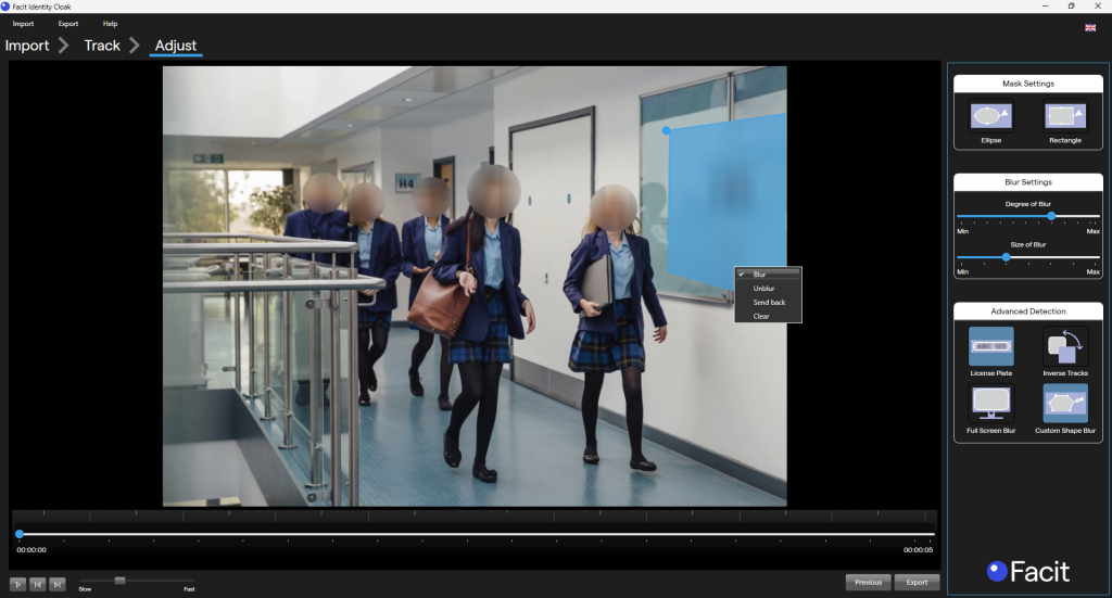 Face Redaction Rectangle Alternatives to Secure Redact for Video Redaction | Facit