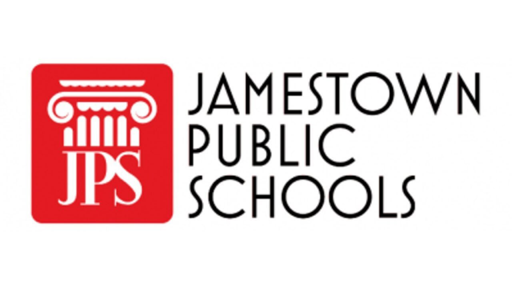 Jamestown public schools logo.