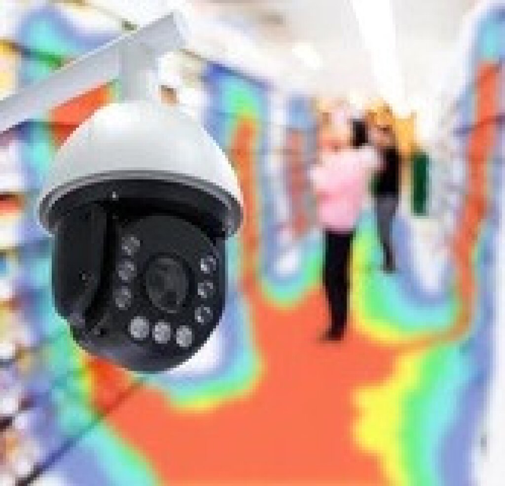 image of cctv and heat map.